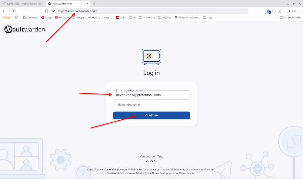 Vault login